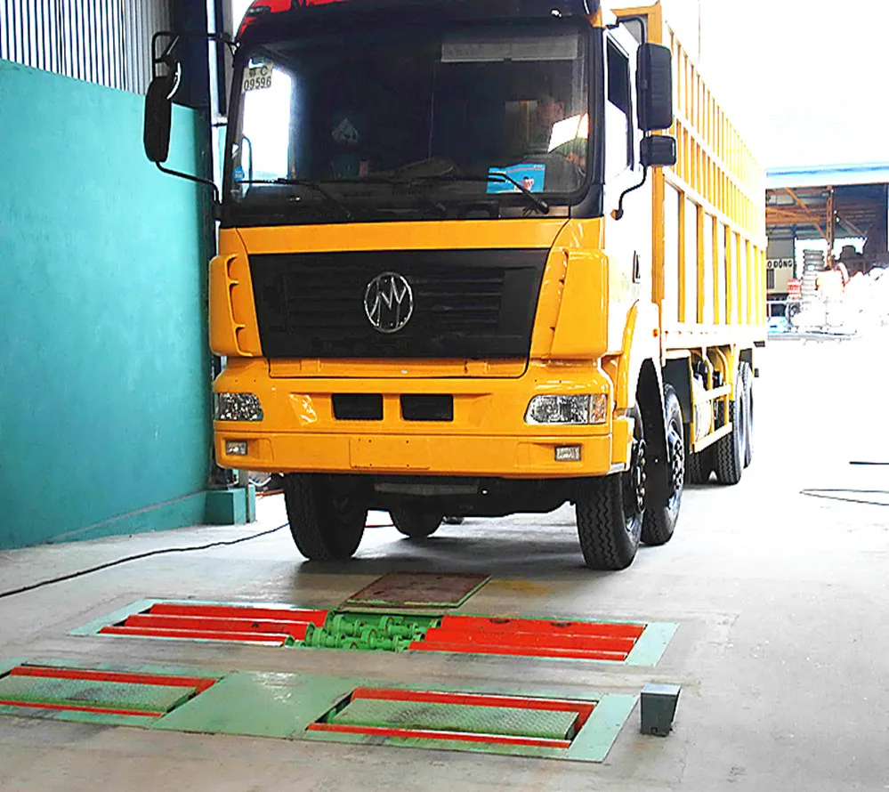 Truck testing line