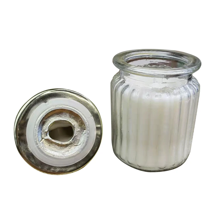 Cross border hot selling creative fragrance candle smokeless plant soybean wax transparent glass fragrance candle