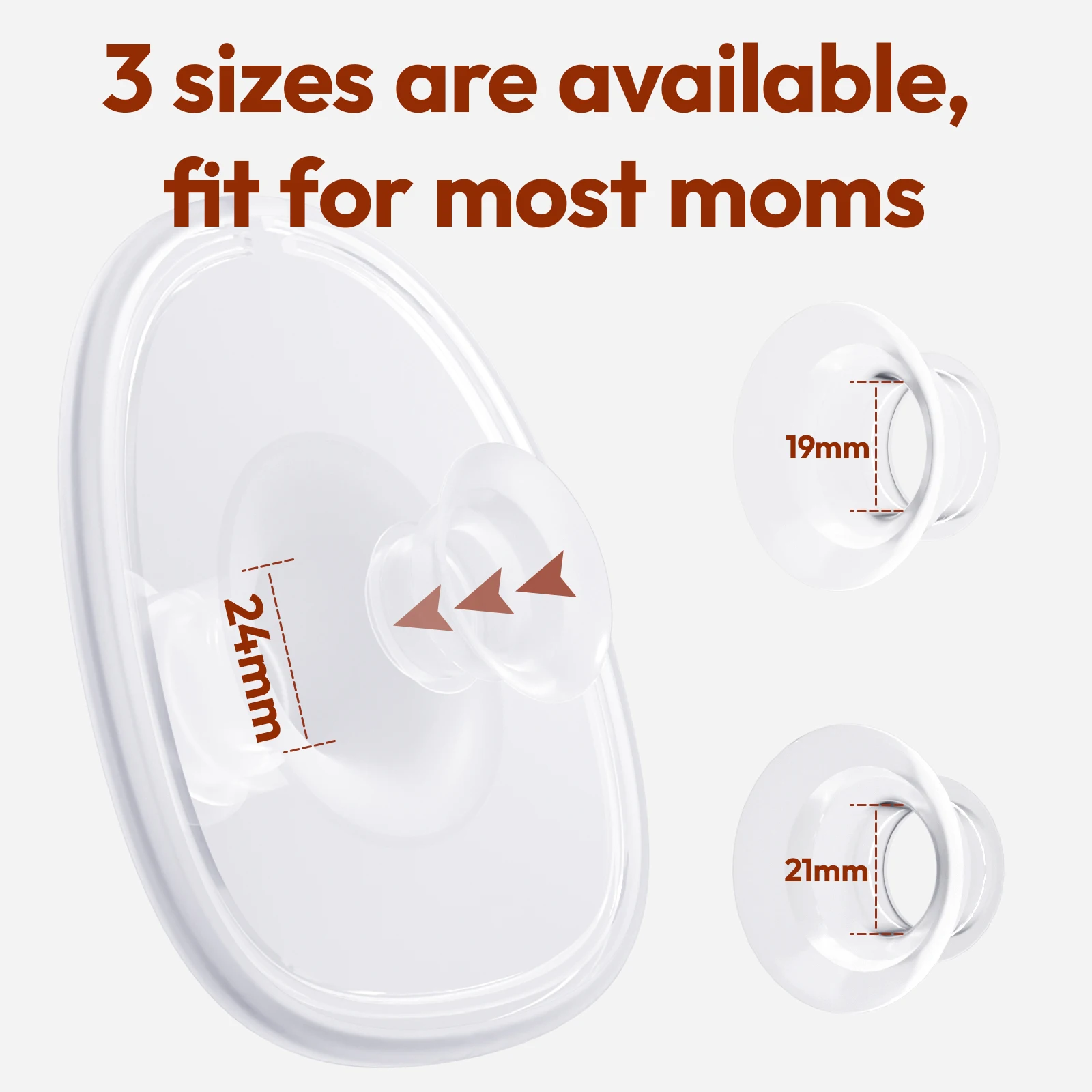 Medical Wireless Breast Pump with Frequency Conversion Chip Hands-Free Soft Milk Made of Silicon PP Wearable Electric Pump