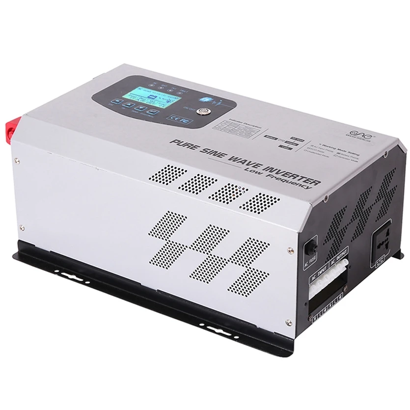  1000w 2000w 3000w 5000 Вт 6000w солнечный инвертор немодулированного синусоидального сигнала покинуть сетку солнечной с зарядным