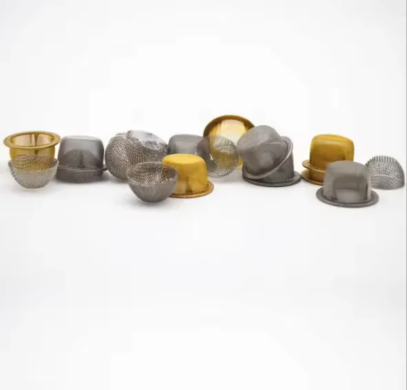 Metal mesh filter concave bowl tobacco smoking pipe filter