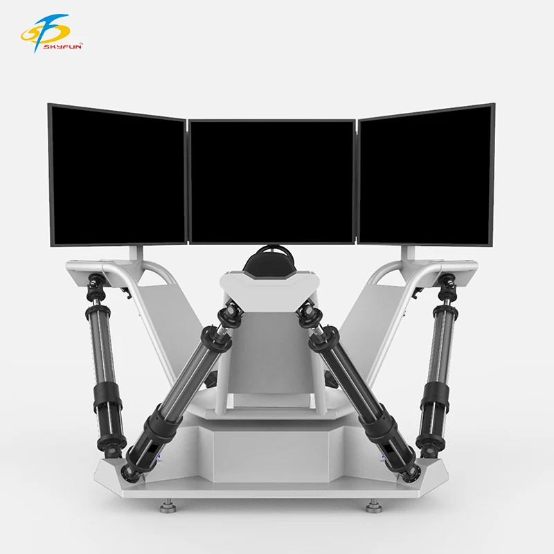 Skyfun game center 9d company Simulator 3 Screens Racing Car machine virtual reality cinema simulator