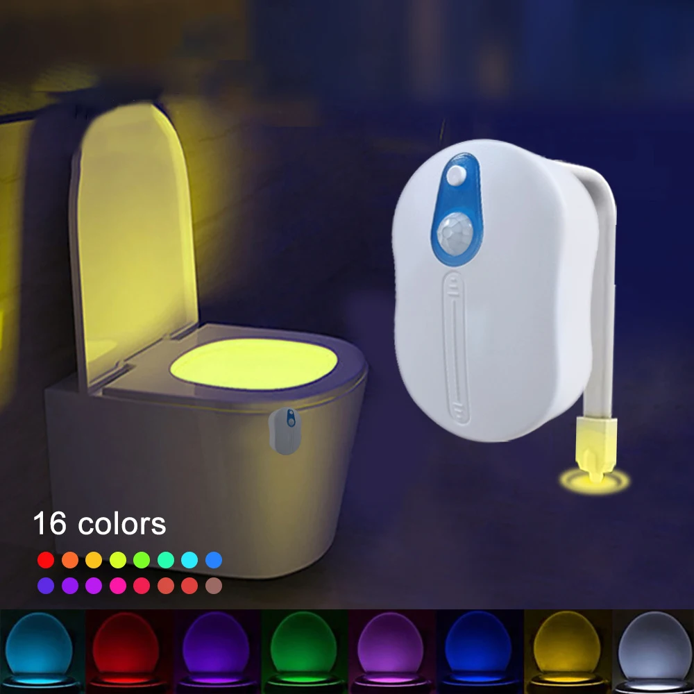 Toilet Night Light Motion Sensor Activated Led Night Light With 4 Projection Patterned Modes For Bathroom Decor Fun Accessory