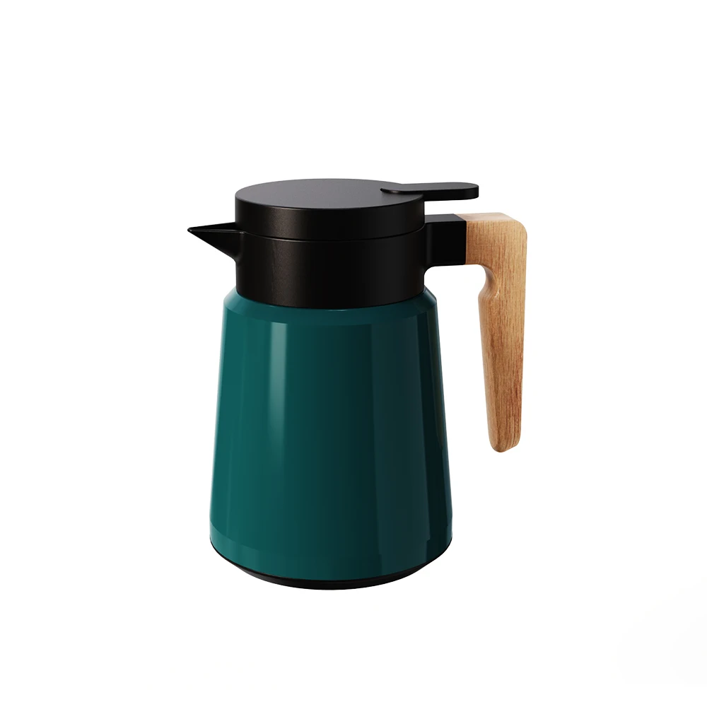 Insulated Water Jug 1 Litre Double Wall Stainless Steel Coffee Pot Thermos Flask Coffee Teapot 1000ml Vacuum Coffee Pot