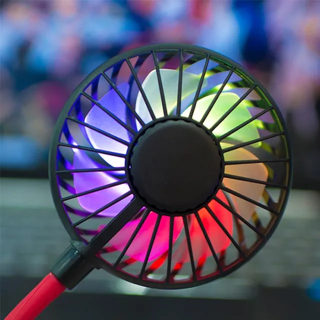 2020 Hands-free Mini Portable USB Rechargeable Outdoor Sports Lazy Hanging Neck Band Portable Fan