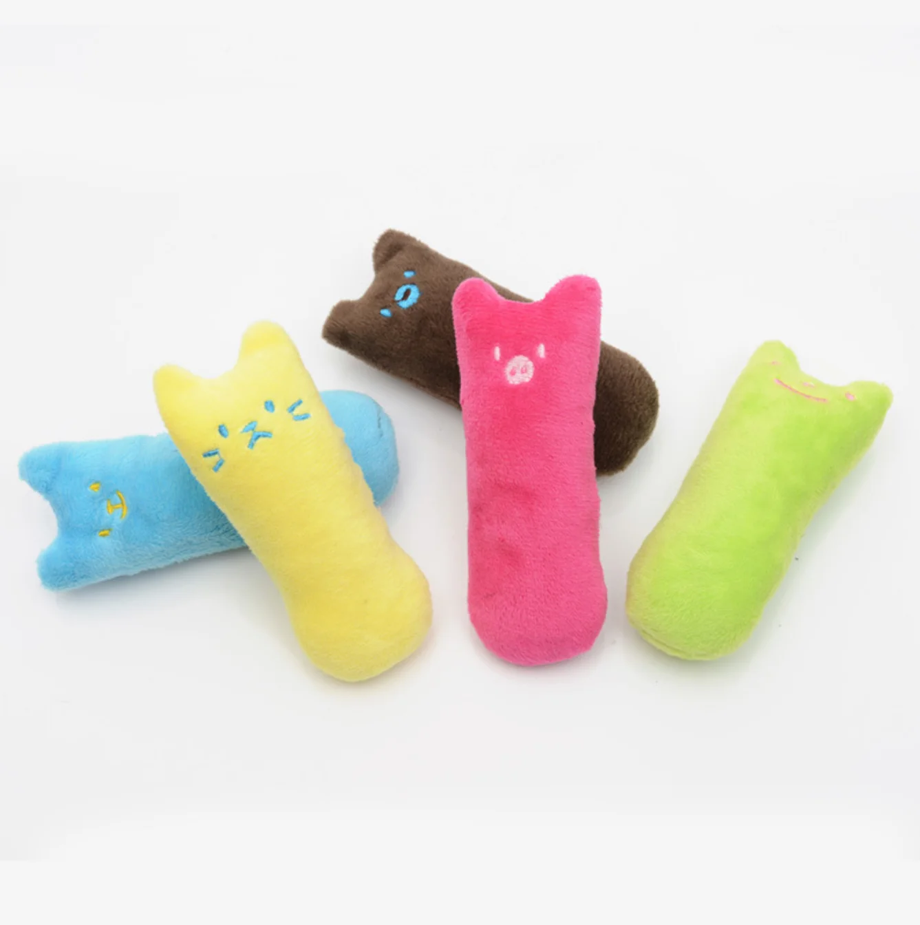 Rustle Sound Catnip Toy Cats Products For Pets Cute Cat Toys For Kitten Teeth Grinding Cat Plush Thumb Pillow Pet Accessories