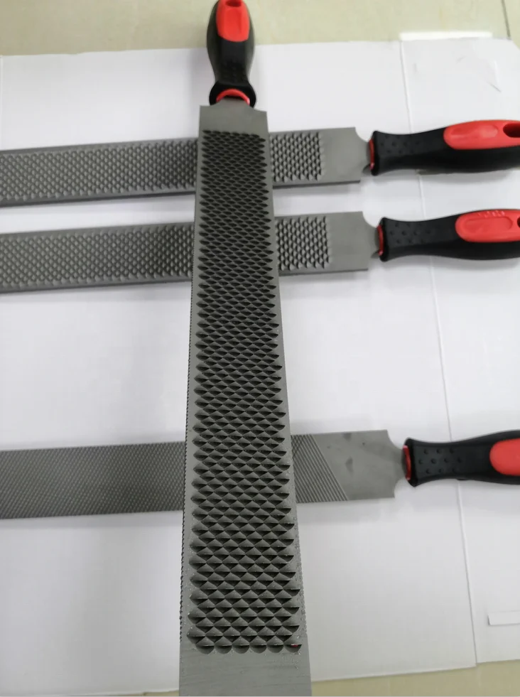 Horshi Horseshoe File 14 Inch Double Sided Hoof Rasp with Rubber Handle Suitable For Repair Horse Hooves, Goat Hooves Etc