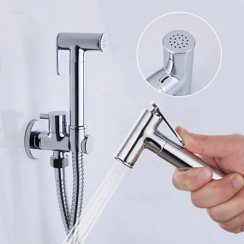 FRAP Wholesales Bidet Faucet Brass Bathroom Bidet Mixer Tap Hand Shower Set