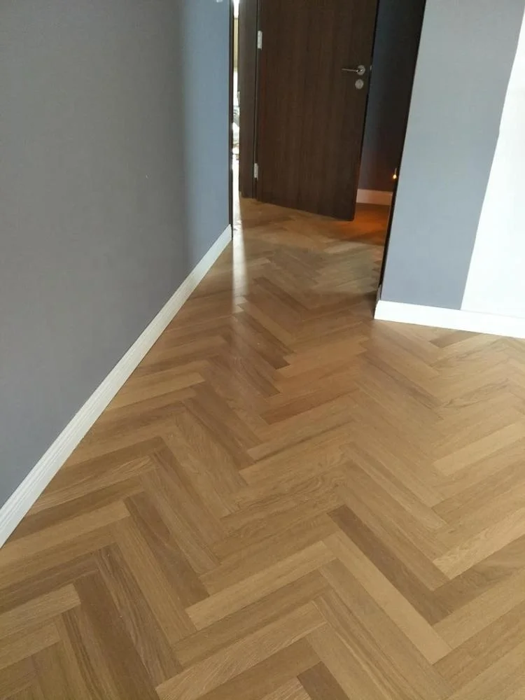 
18mm thickness floating oak parquet floor 