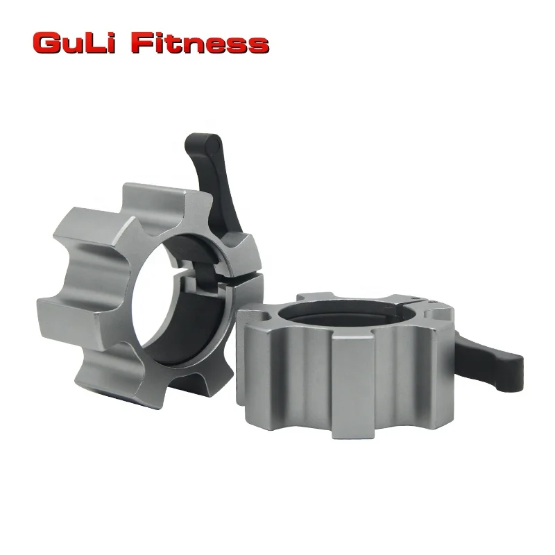 2 Inch Aluminum Locking Collar Clips Custom Logo Colorful Fast Release Barbell Clamp Collar 50mm OB86/72/60 Locking Jaw Collars