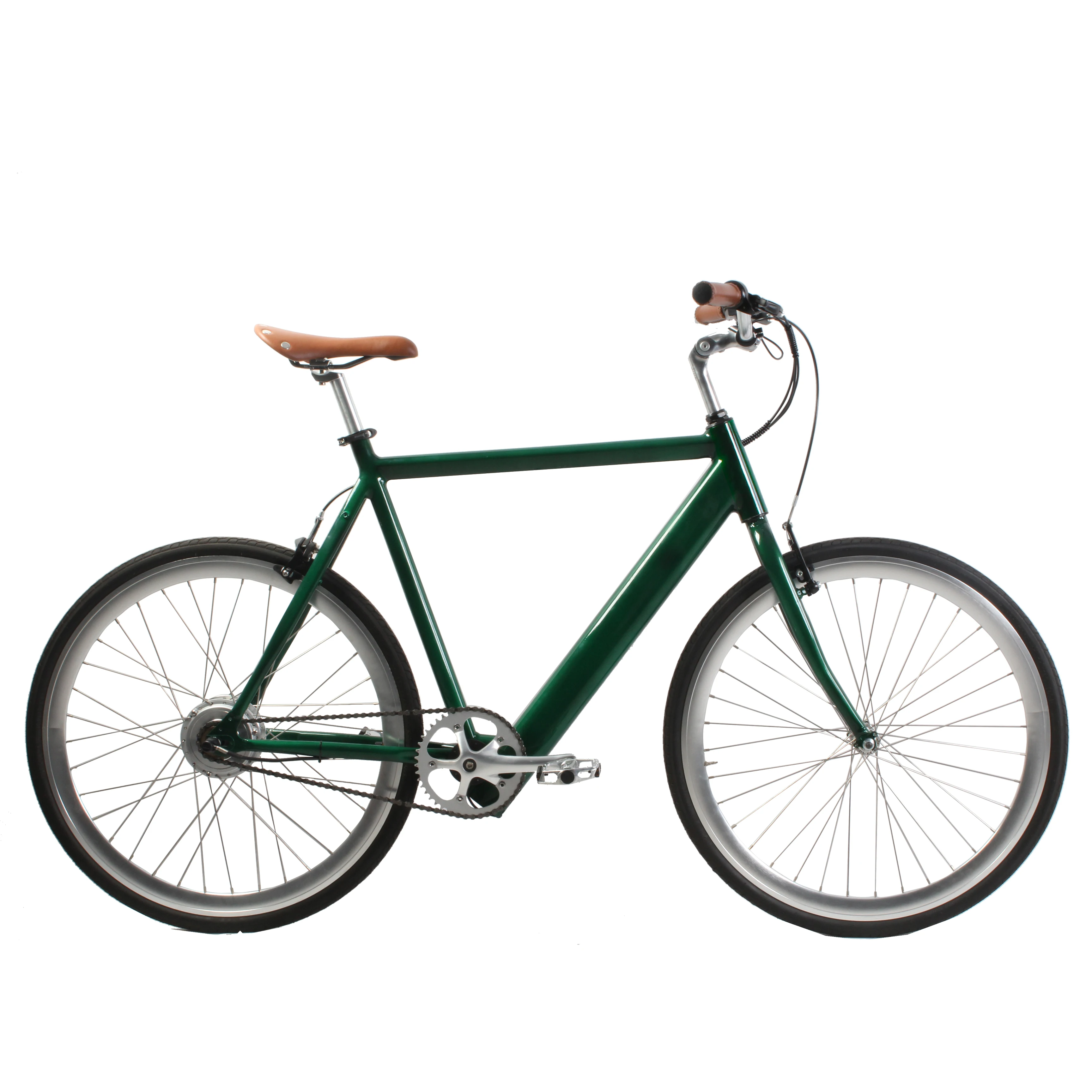 OEM cheapest electric fixed gear bike super light aluminum alloy frame with hidden battery