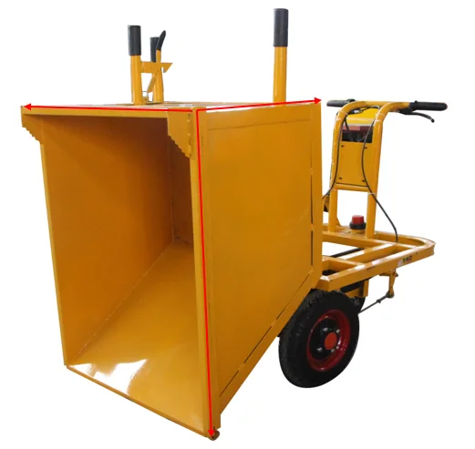 
Best selling low price easy to operate hand pushing electric mini dump trolley 