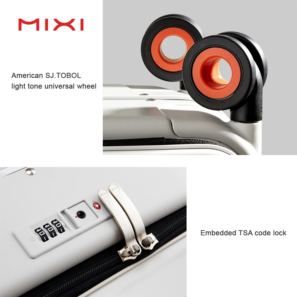 Hanke factory new design business soft trolley luggage bag carry-on suitcase vintage large capacity luggage case