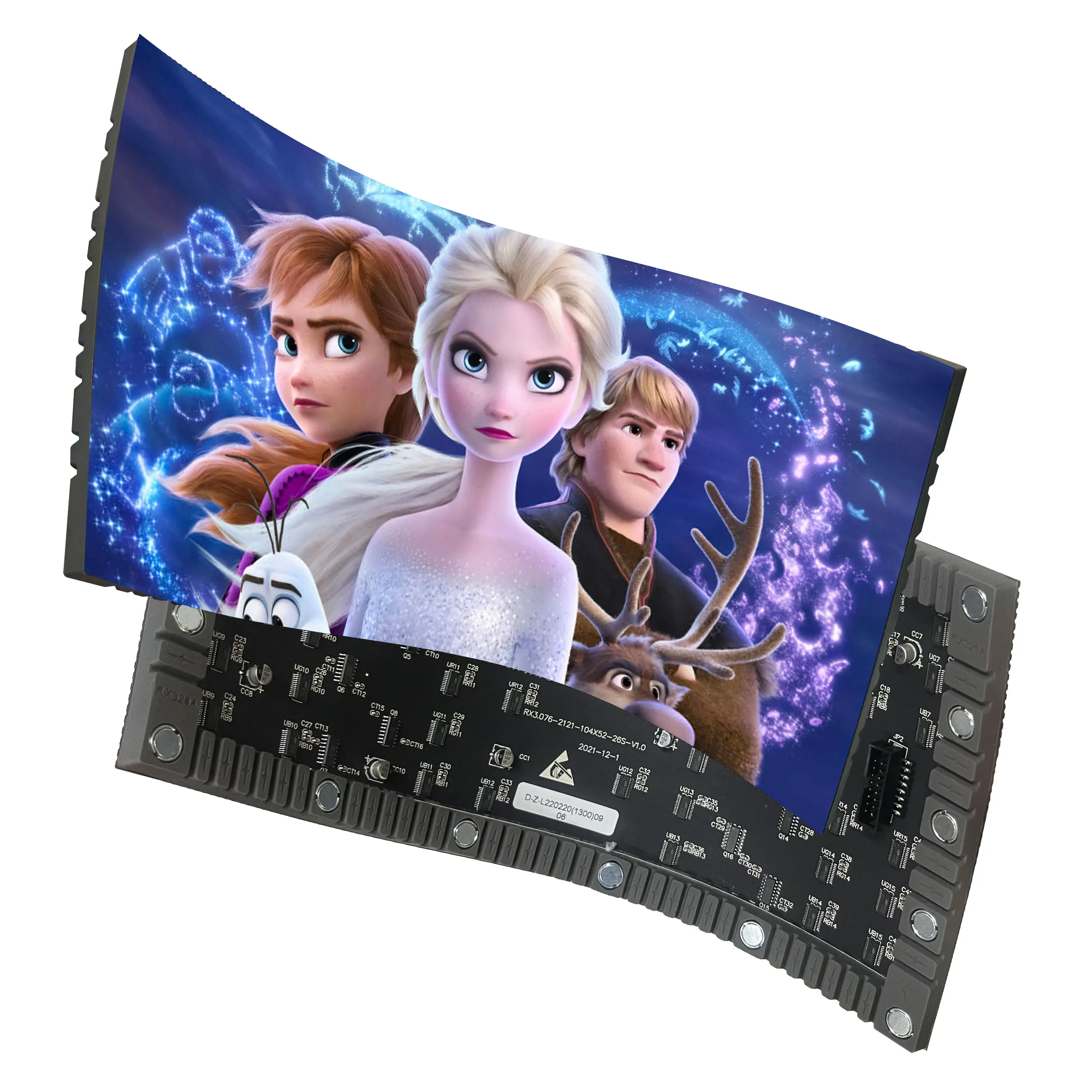 P3.076 Led Screen Module Digital Flexible Smart Display Full Color Curved Display  Led Video Screen Panels Soft Module