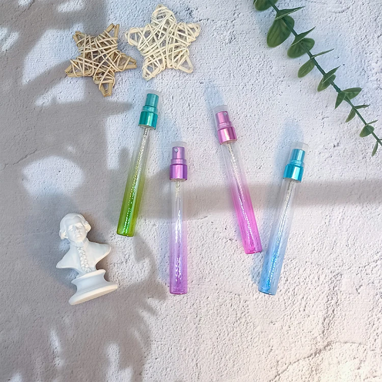 wholesale design 5 10 15 ml clear empty luxury oil perfume spray bottle mist glass spray atomizer with gift box packaging
