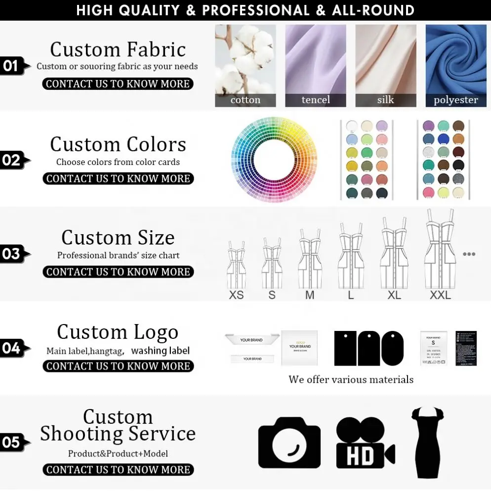 China High Quality Garment Factory Small Quantity Wholesale Supplier Apparel Custom Clothing Manufacturer With Your Brand Logo