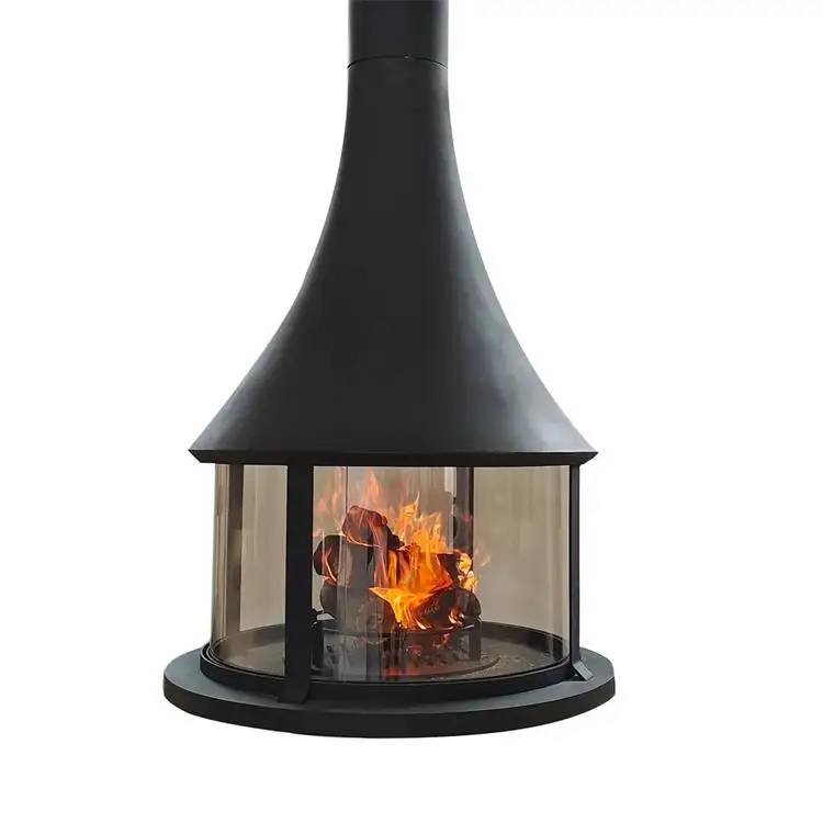 900mm Indoor Decorative Hanging Fireplace Central Heating Wood Burning Stove