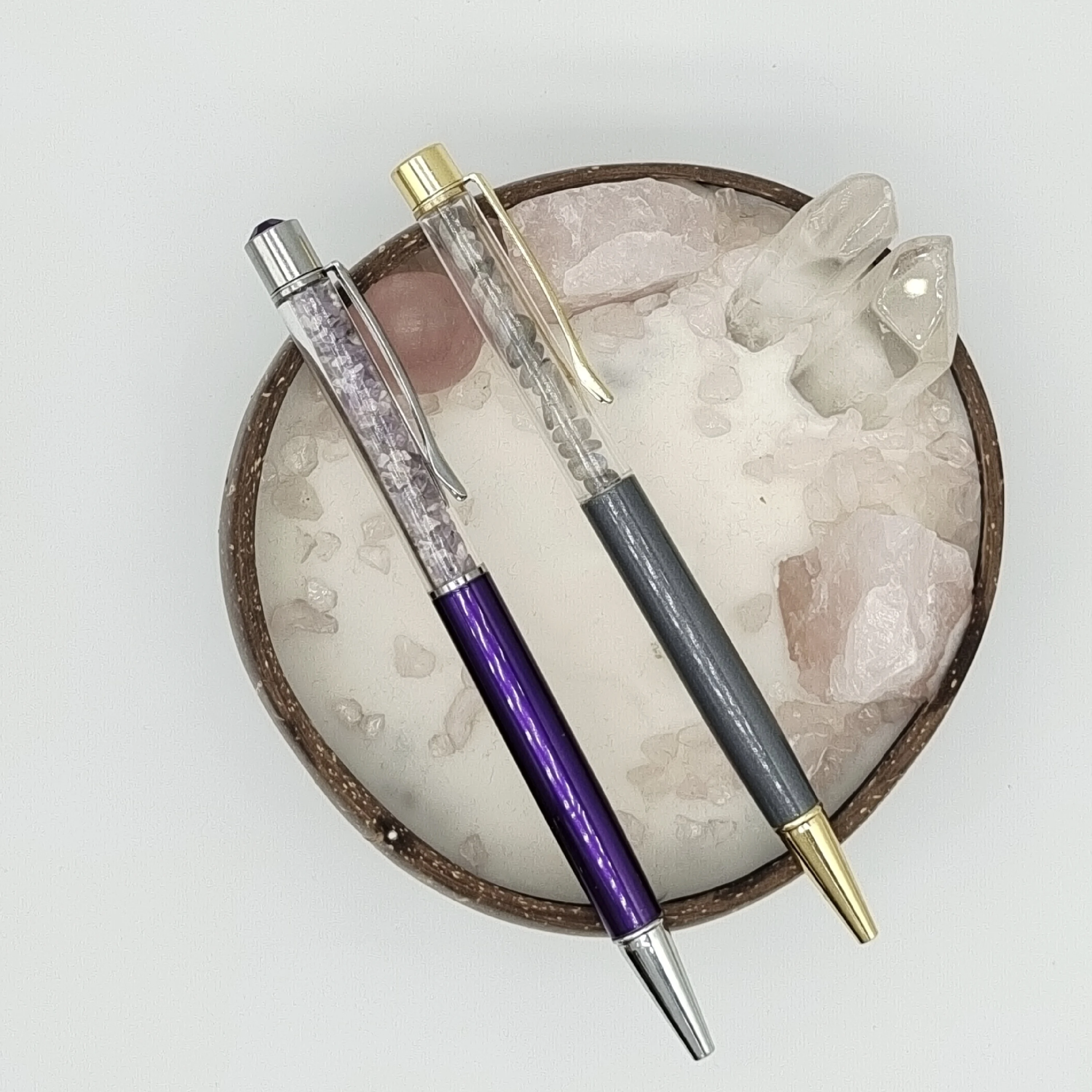 Advertising Souvenir China Crystal Office School Ballpoint Pen with Gemstone Chips