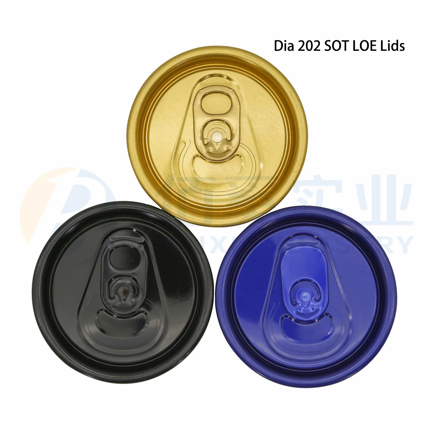 202 diameter black printing sot aluminum can lids