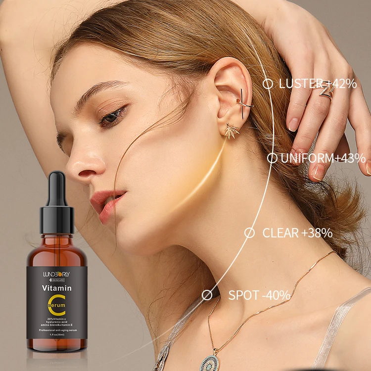 New Pattern Oem Odm Serum Moisturizing And Soothing Skin Vitamin E Whitening Vitamin C  Face Serum