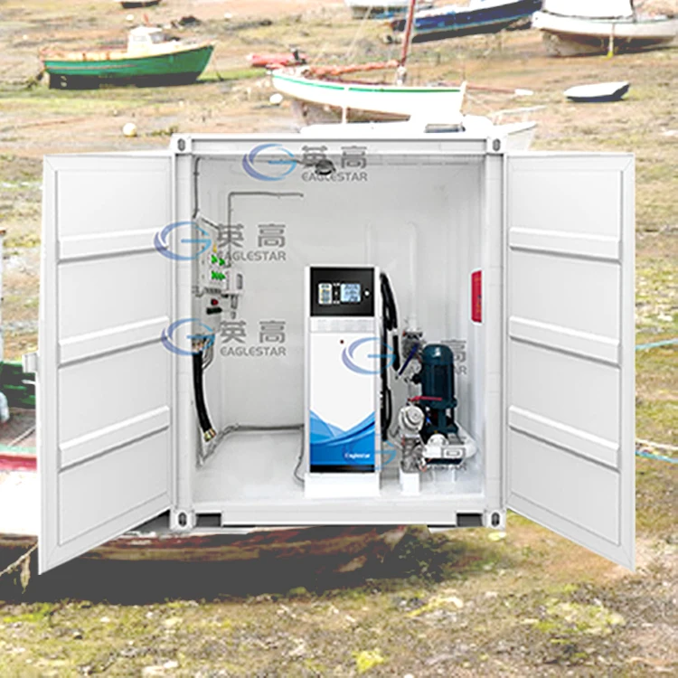 Manufacturer Fuel Pump Gas Station Petrol Station Pump Diesel Fuel Dispenser with Tank Digital Mobile Fuel Station