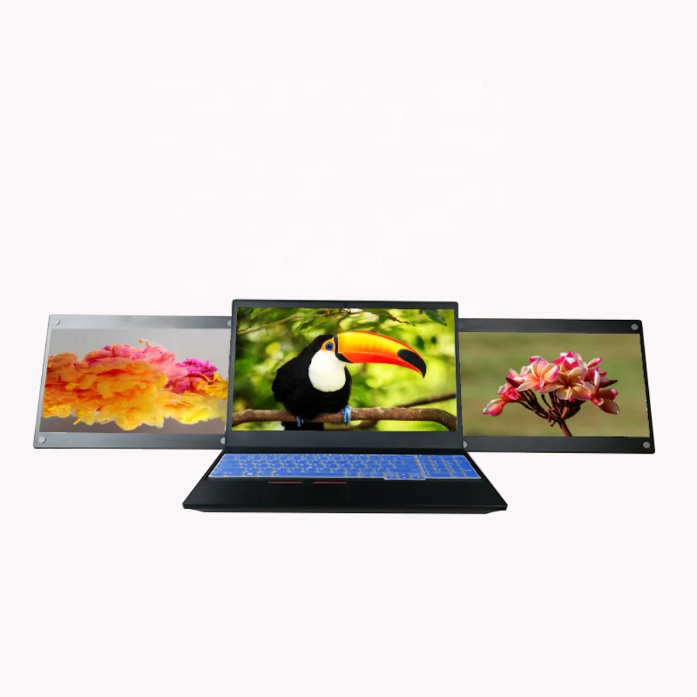 Новый портативный тройной монитор IPS 1920*1080p, тройной портативный монитор для расширителя экрана ноутбука