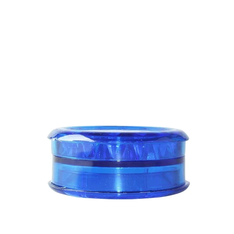 Newest Custom Colorful Plastic Smoke Grinder Blue Tobacco Smoking Herb Grinders