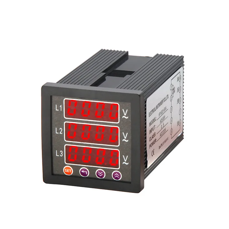 HP182U-9X4 серии 3-фазный цифровой вольтметр и амперметр светодиодный цифровой дисплей