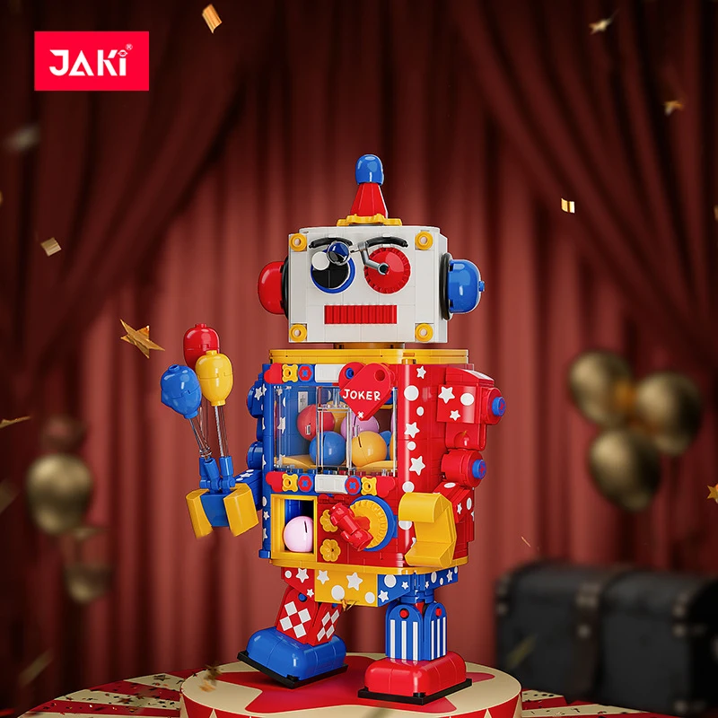 Joker Twist Egg Robot MOC Bricks Truth or Dare Funny Family Party Game for Children Building Blocks toy JAKI 8219