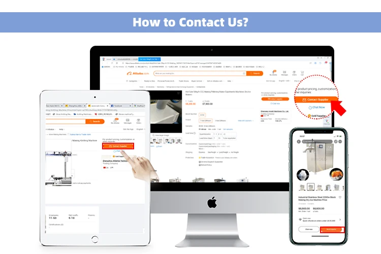 Commercial Industrial Dry Ice Makers Machine Co2 Snow Maker