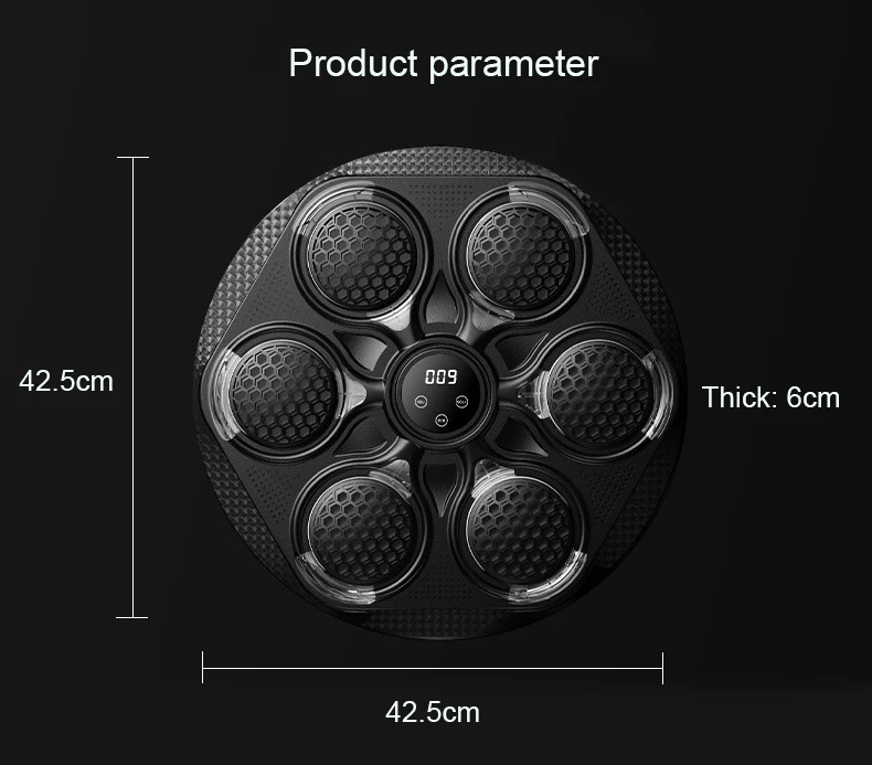 2024 NEW Arrivals Home Office Gym Workout Wall Mount Boxing Target Smart Bluetooth Music Boxing Machine