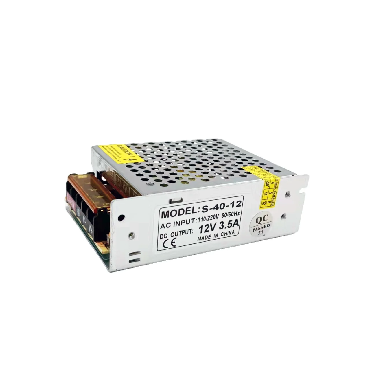 switch mode dc power supply  5v 12v -12v 110VAC/220VAC to 12v 3.2A 40W switch mode dc power supply