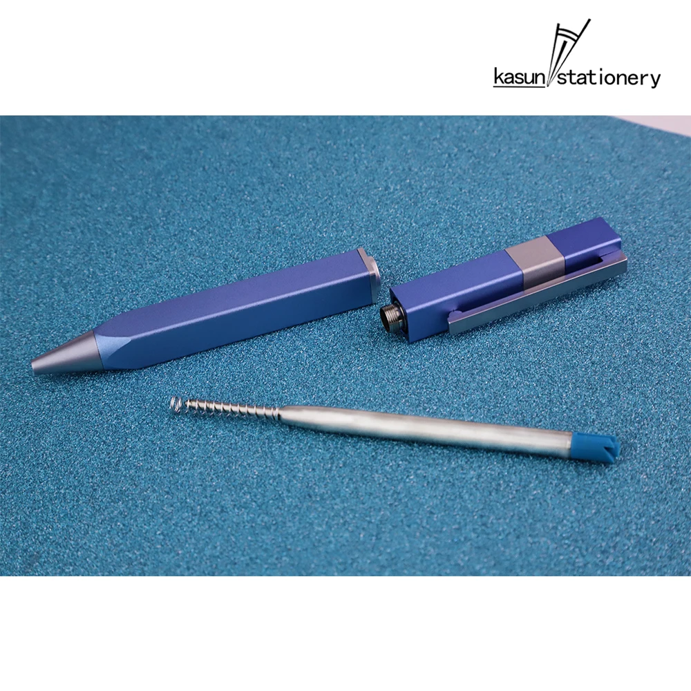 Good Quality Square Office Deluxe Aluminum Oxide Ballpoint Pen For Company Gift