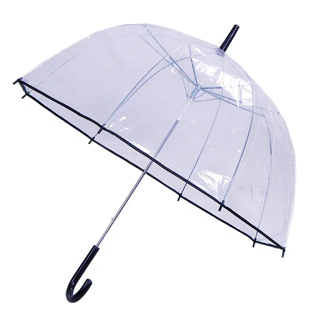 Semi-Automatic Cheap Transparent Dome Umbrella Wedding