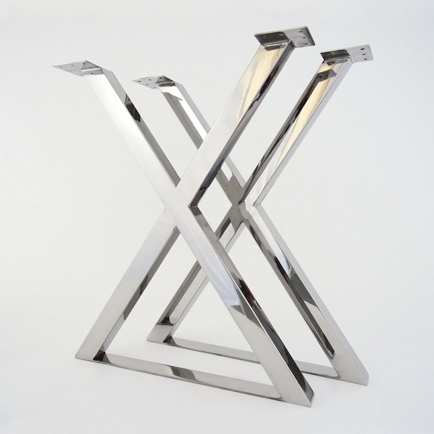 OEM high-end custom processing stainless steel square tube cutting welding polishing powder coating table frame table legs