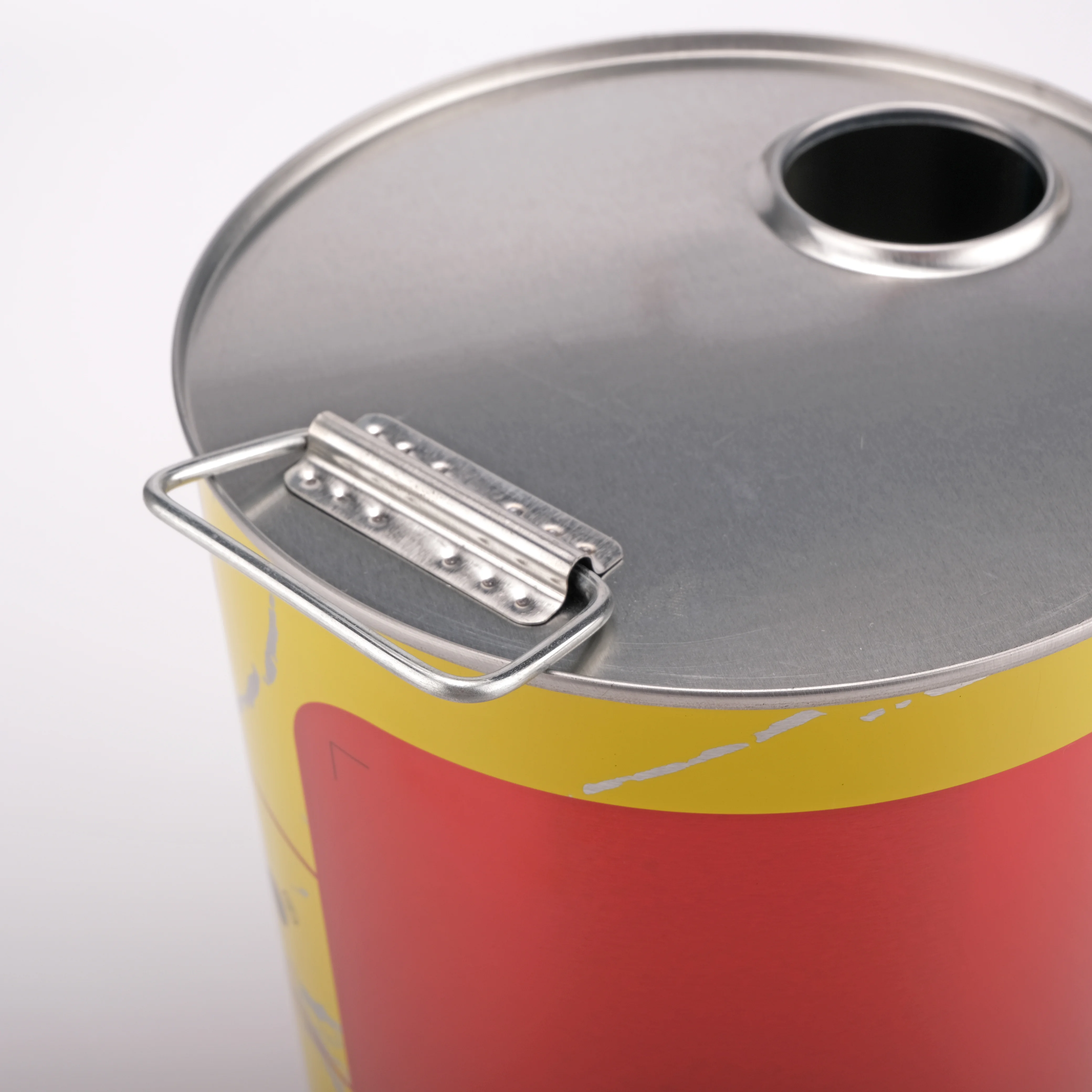 China Manufactory Metal Barrel Printed Bucket Pail For Oil Lubricants