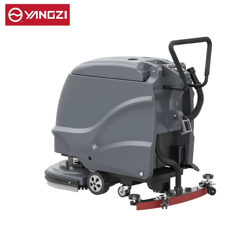 Mini Walk Behind Floor Scrubber Hand Push Road Cleaner Floor Cleaning Equipment For Hospital/station