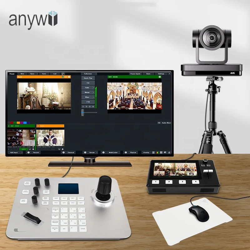Anywii wholesale Factory Price USB HD MI SDI ptz conference camera 4k AI tracking usb3.0 conference camera  for meeting