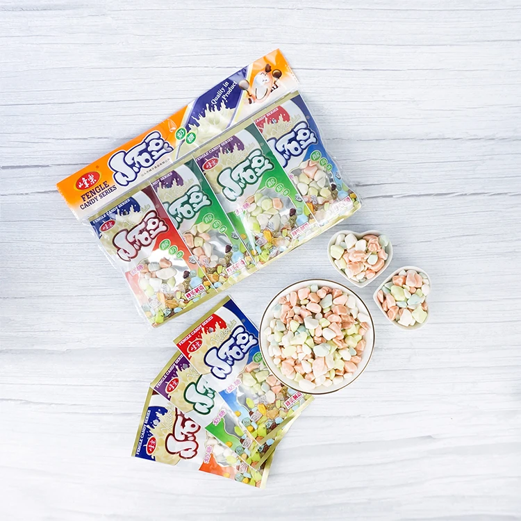Edible Colorful Stone Chocolate Candies Hot Sales Gummy Stone Candy Bag Package Sweet Milk Candies