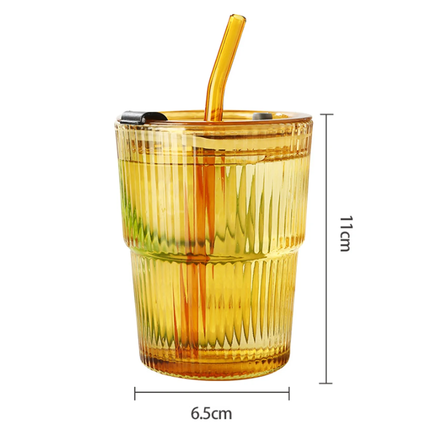 Factory wholesale Portable Water Mugs Milk Juice Beer Cola Soda Coffee Mug Sublimation Cup Glass Tumbler With Straw And Lid