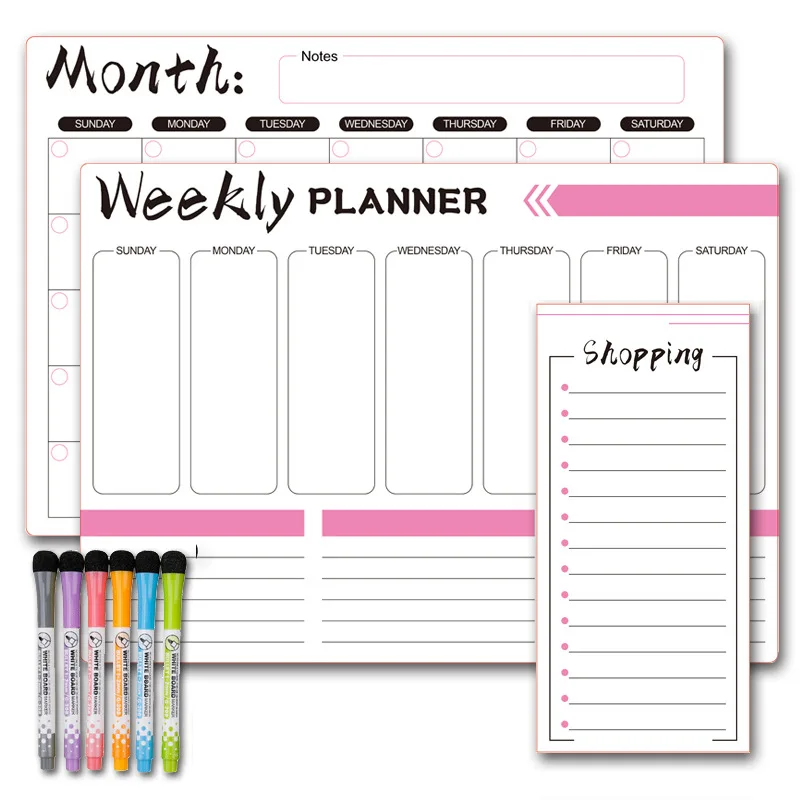 10 Markers Reward Family Kids Daily Responsibility Dry Erase Board Behavior Magnetic Chore Chart