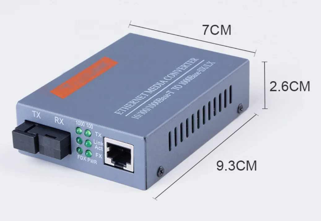 10/100M 20KM Single Mode Single Fiber Converter