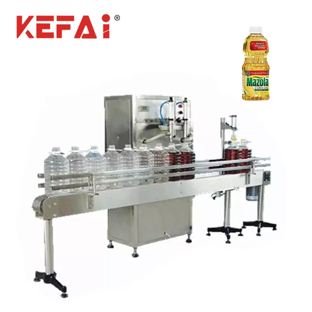 KEFAI Semi-Auto Oil Bottle Liquid Bottling Machine Filling Machine Line