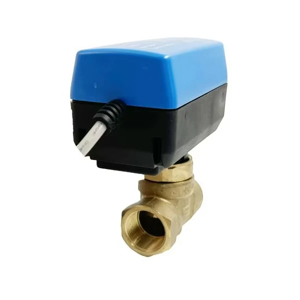 3/4 дюймовый кондиционер Латунный Водяной Клапан Электромагнитный двухходовой электрический клапан