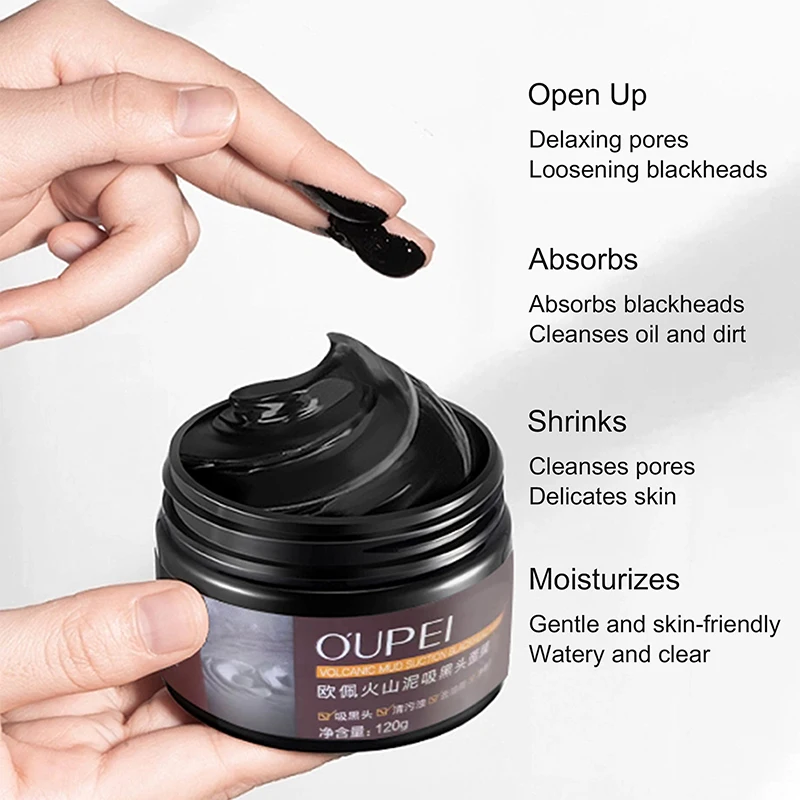 Factory Wholesale OEM ODM Mineral Volcanic Mud Mask Blackhead Remover For Face