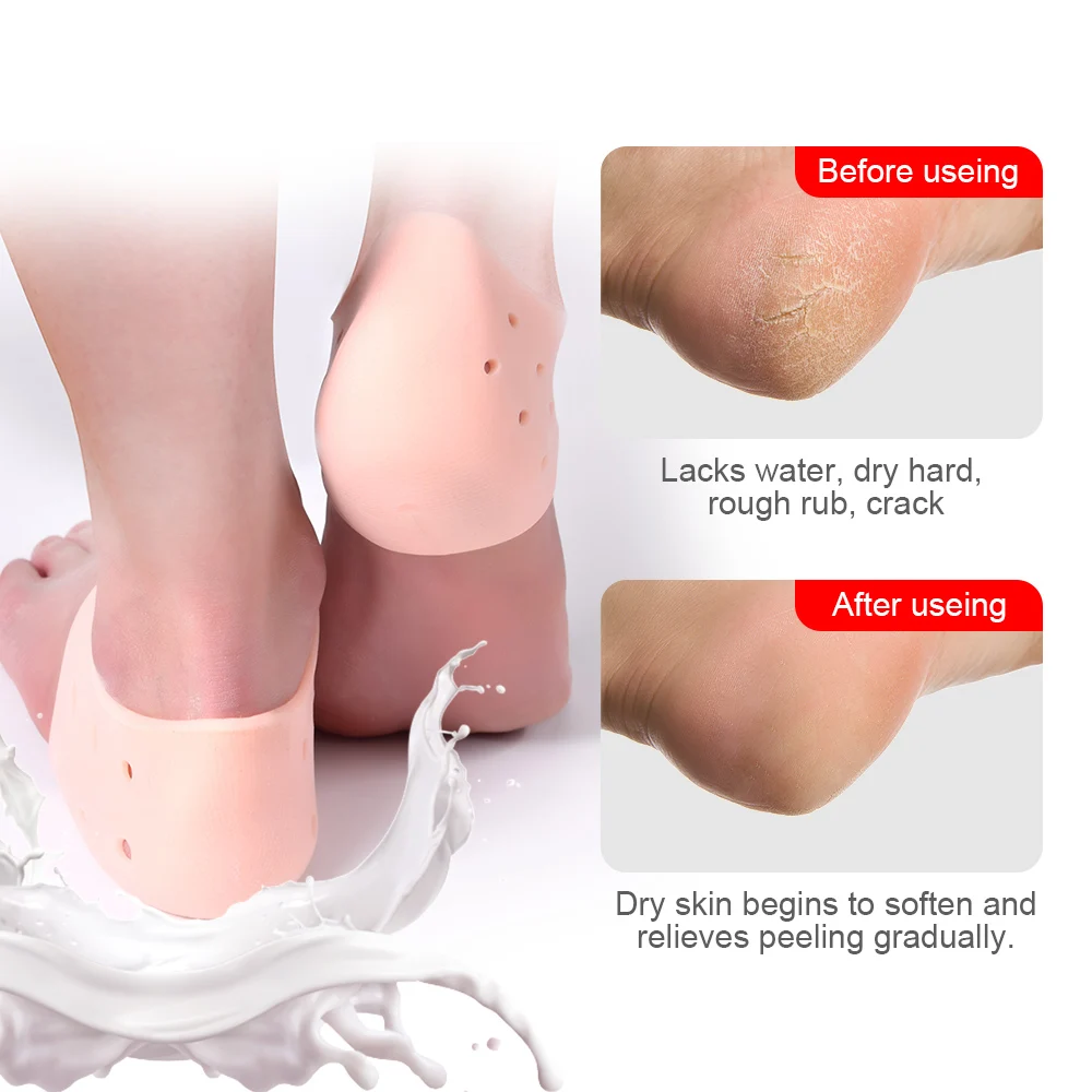 Удобная силиконовая гелевая Подушка для пятки защитная подушка обуви ухода за ногами