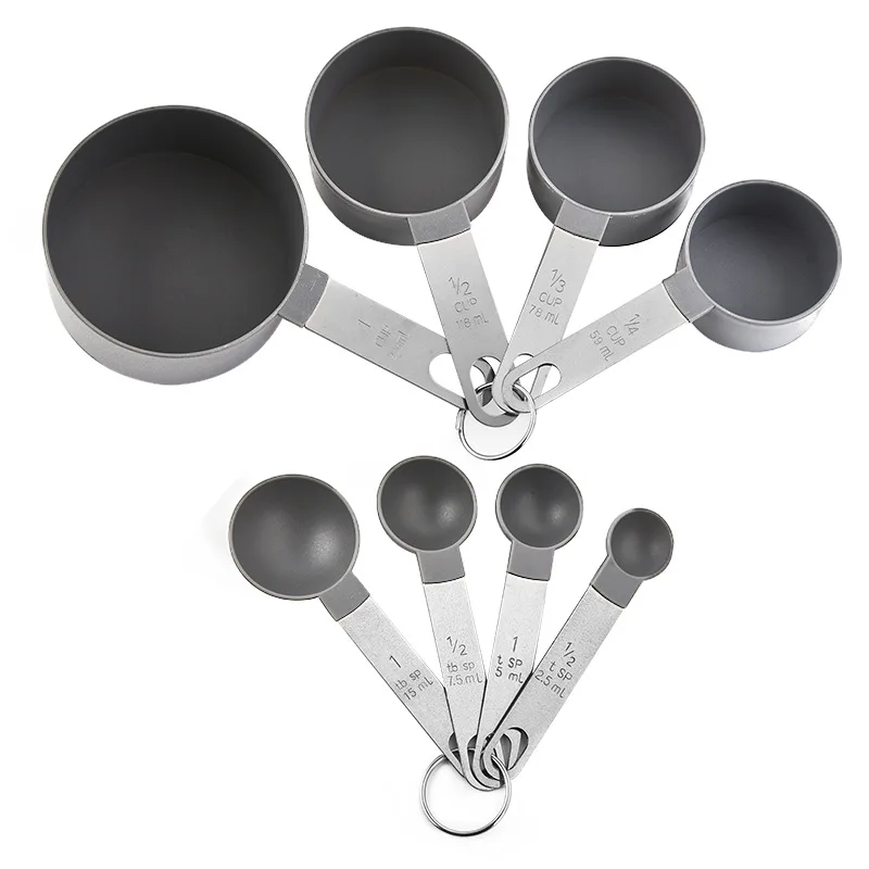8 Pieces Set Kitchen Cooking Measuring Tools Bakery Baking Measuring Cup & Spoon