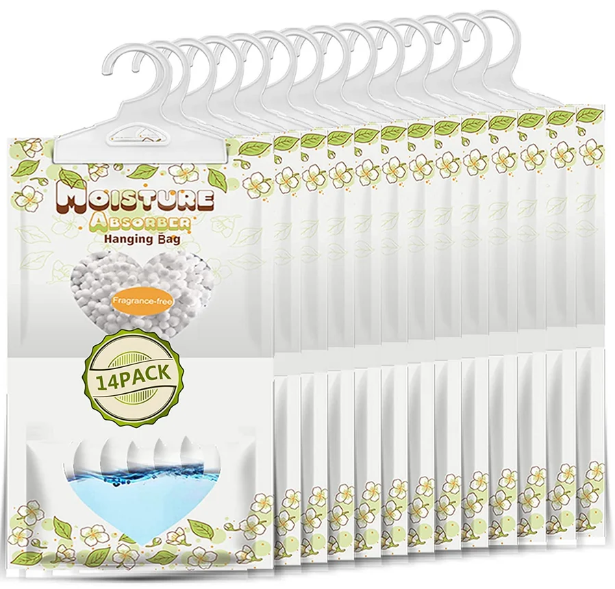 Household desiccant Newest Design Closet Dehumidifier Bag Absorbs Hanging Moisture Moisture Absorbent Packs For Wardrobe