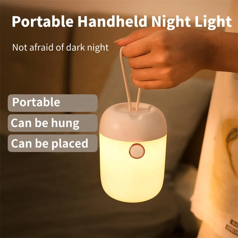 LED night lights acrylic lighting bedroom toilet smart lantern cute small color changing lamp toy USB charge lamp