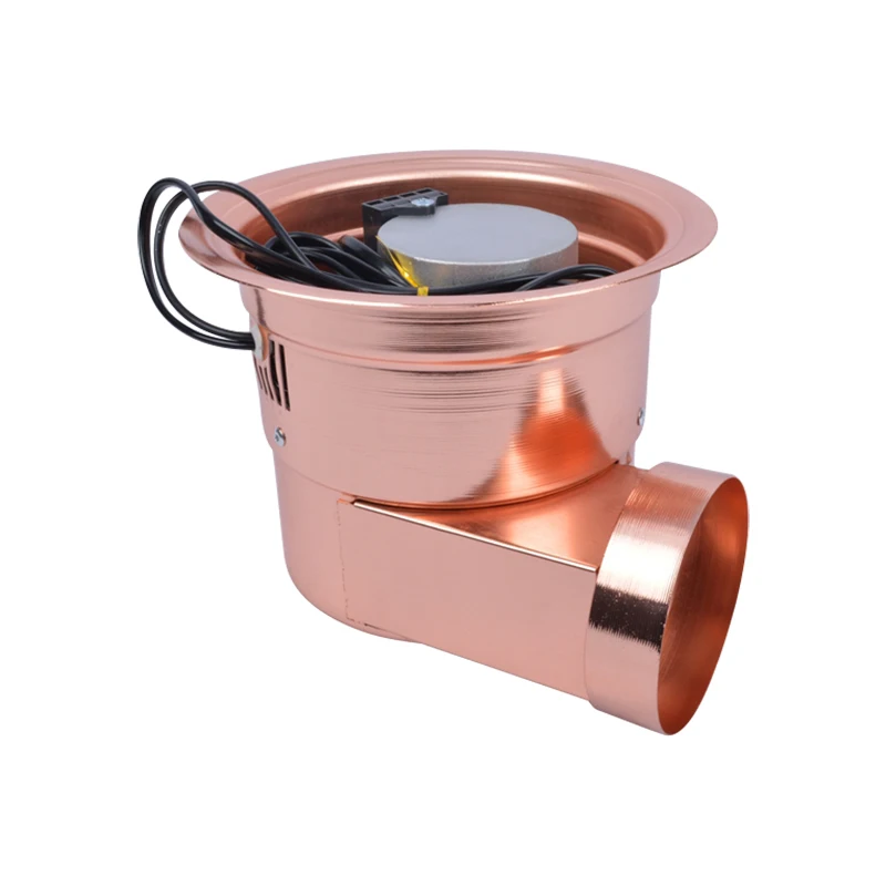 PINNOVO exhaust fan motor for korean bbq lifting exhaust smoke pipe with lampshade install side exhaust fans bbq